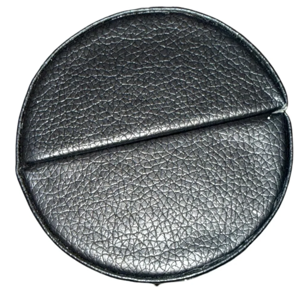 Kestrel Black Vegan Leather Makeup Brush Holder Case Gold Bird Influencer Trend